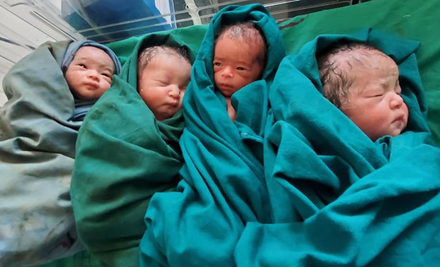 २८ वर्षीया सोमिका तामाङले जन्माइन् पाँच शिशु